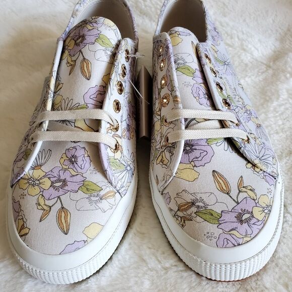NWT Superga Floral Print Lilla Size 10 - Picture 2 of 4
